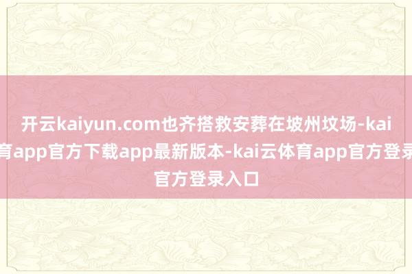开云kaiyun.com也齐搭救安葬在坡州坟场-kai云体育app官方下载app最新版本-kai云体育app官方登录入口