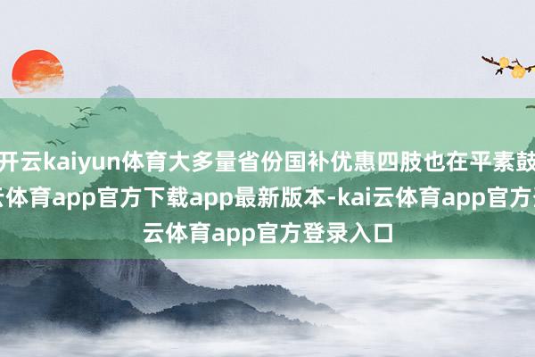 开云kaiyun体育大多量省份国补优惠四肢也在平素鼓吹-kai云体育app官方下载app最新版本-kai云体育app官方登录入口