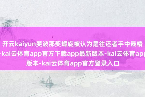 开云kaiyun斐波那契螺旋被认为是往还者手中最精巧的器具之一-kai云体育app官方下载app最新版本-kai云体育app官方登录入口