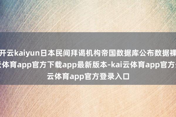 开云kaiyun日本民间拜谒机构帝国数据库公布数据裸露-kai云体育app官方下载app最新版本-kai云体育app官方登录入口