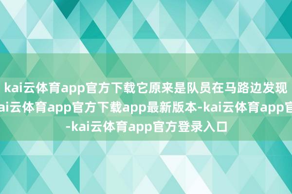 kai云体育app官方下载它原来是队员在马路边发现的流浪狗-kai云体育app官方下载app最新版本-kai云体育app官方登录入口